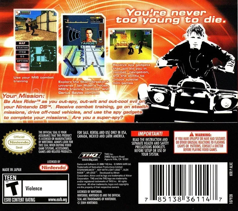 Alex Rider: Stormbreaker - (NDS) Nintendo DS