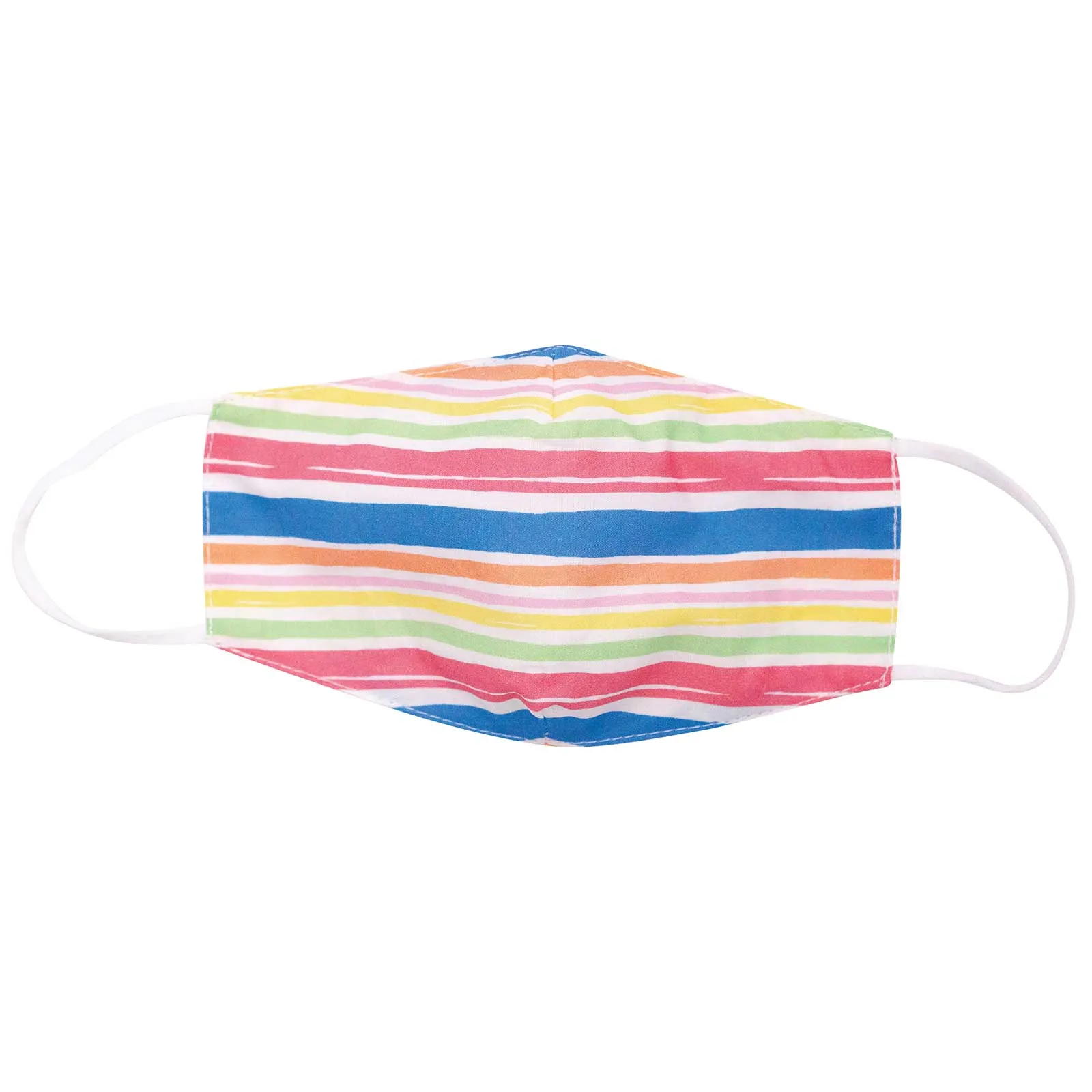 Beach Stripes Blue Reusable Cotton Kid’s Mask