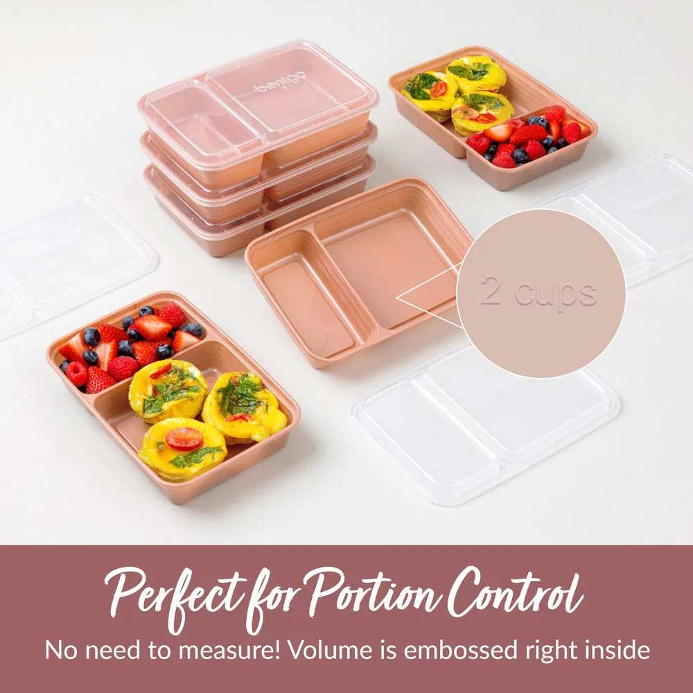 Bentgo Prep 2-Compartment Meal Prep Containers