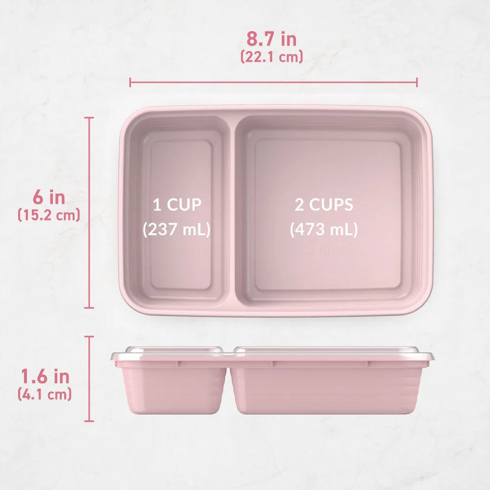 Bentgo Prep 2-Compartment Meal Prep Containers