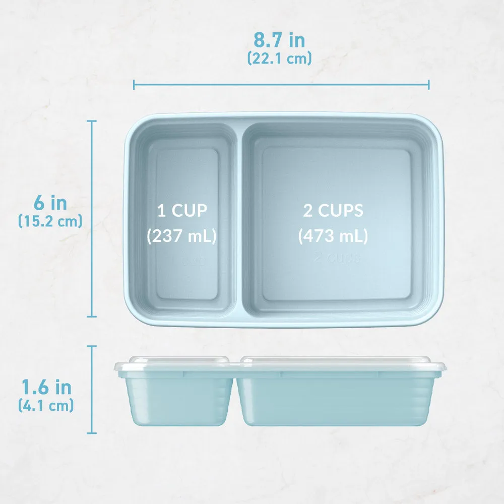 Bentgo Prep 2-Compartment Meal Prep Containers