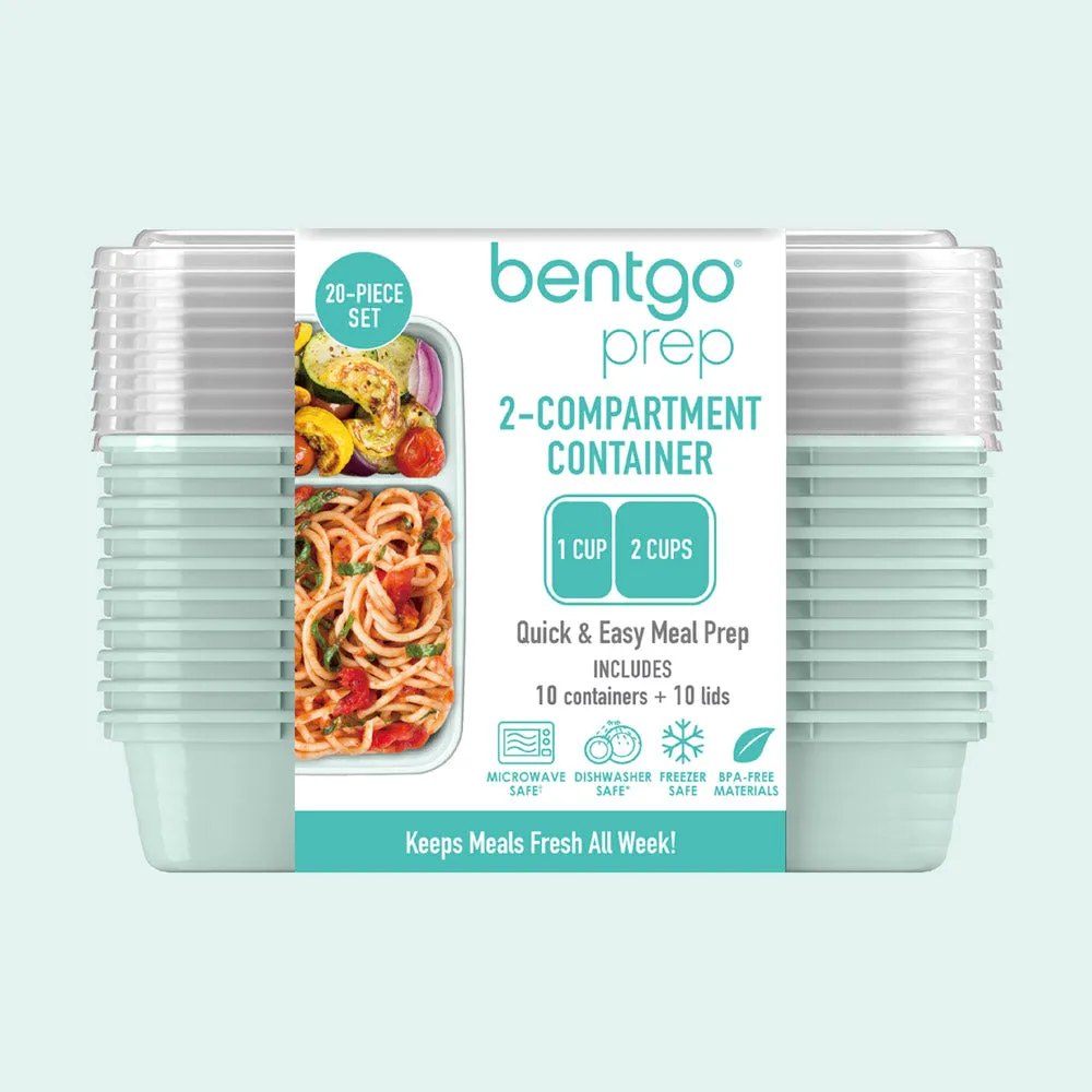 Bentgo Prep 2-Compartment Meal Prep Containers