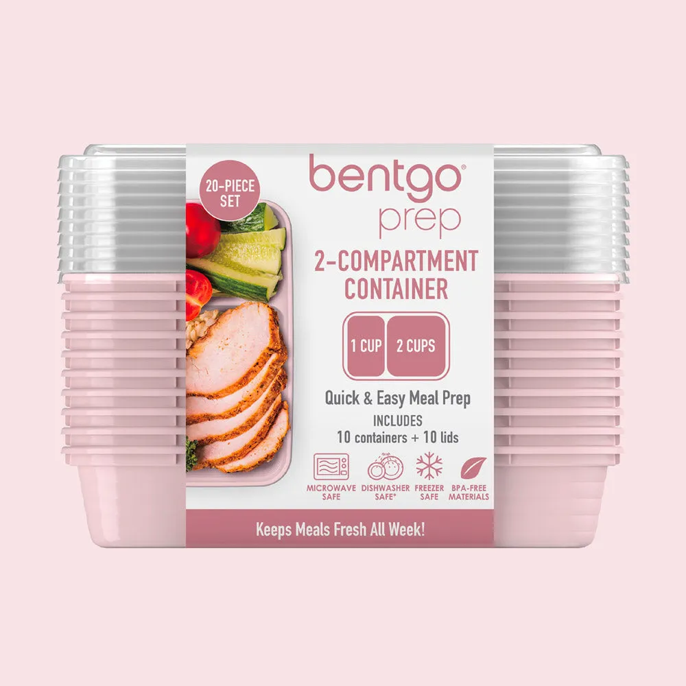 Bentgo Prep 2-Compartment Meal Prep Containers