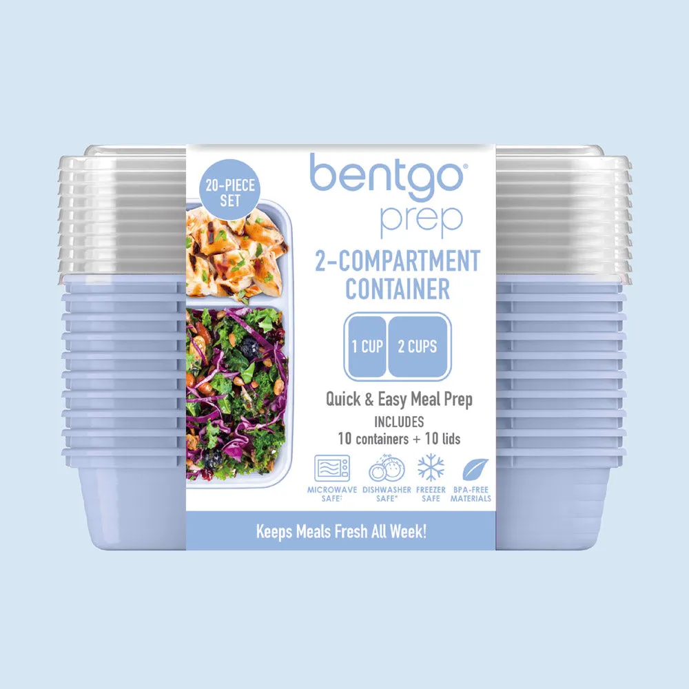 Bentgo Prep 2-Compartment Meal Prep Containers