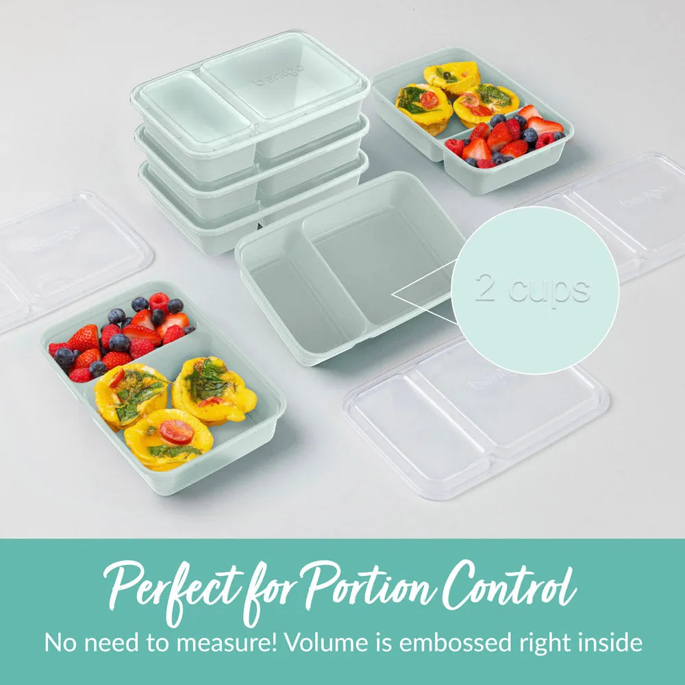 Bentgo Prep 2-Compartment Meal Prep Containers