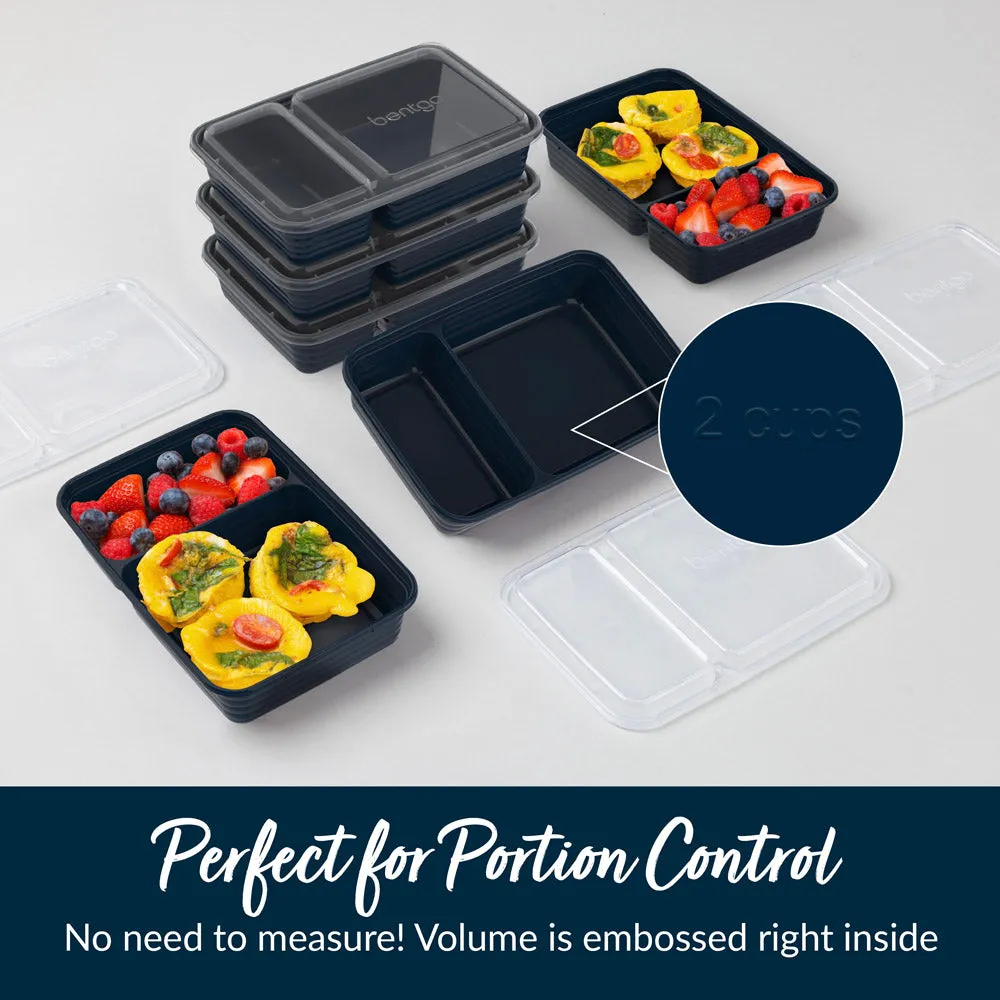 Bentgo Prep 2-Compartment Meal Prep Containers