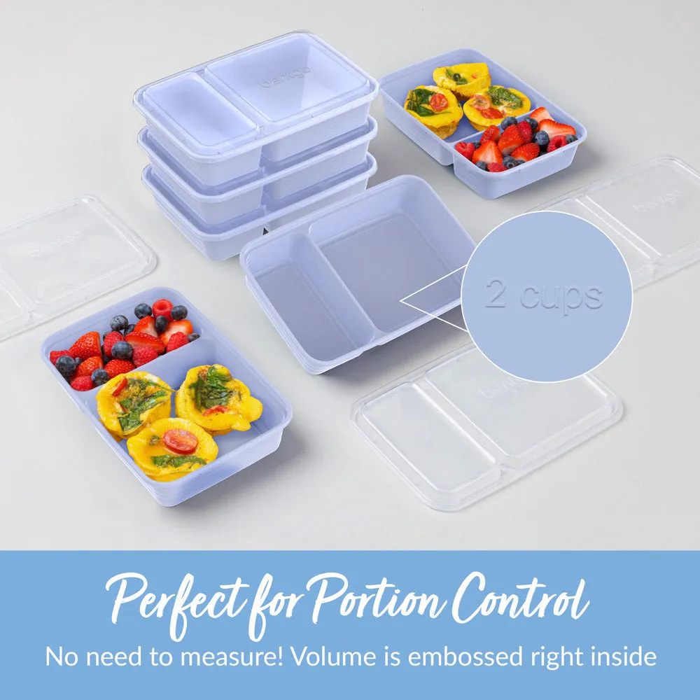 Bentgo Prep 2-Compartment Meal Prep Containers