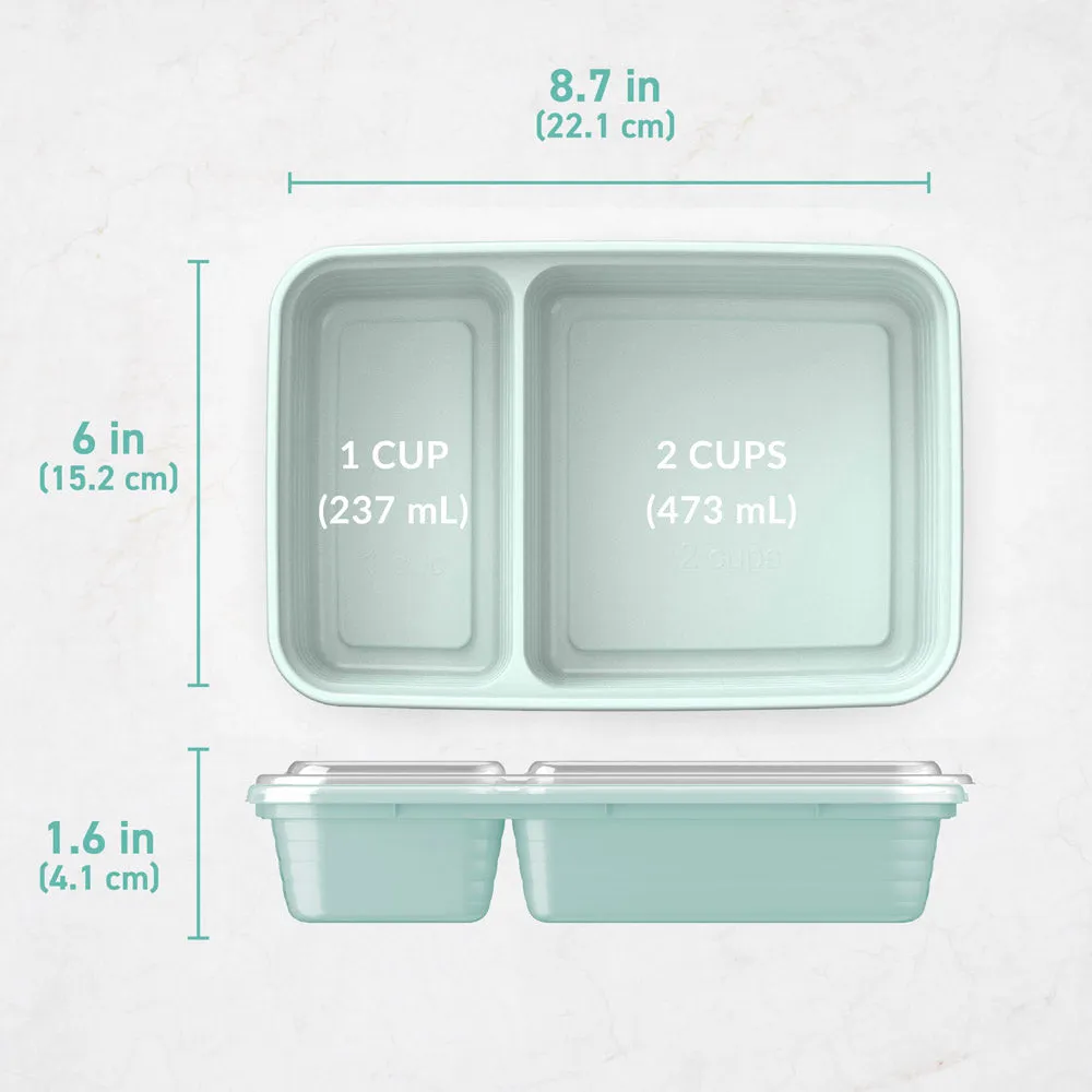 Bentgo Prep 2-Compartment Meal Prep Containers