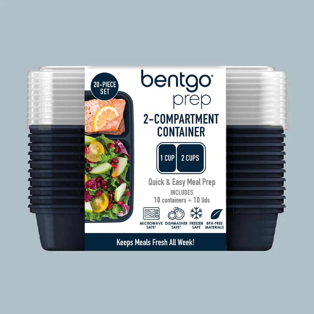 Bentgo Prep 2-Compartment Meal Prep Containers