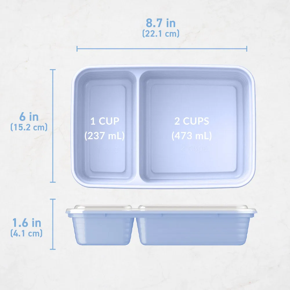 Bentgo Prep 2-Compartment Meal Prep Containers