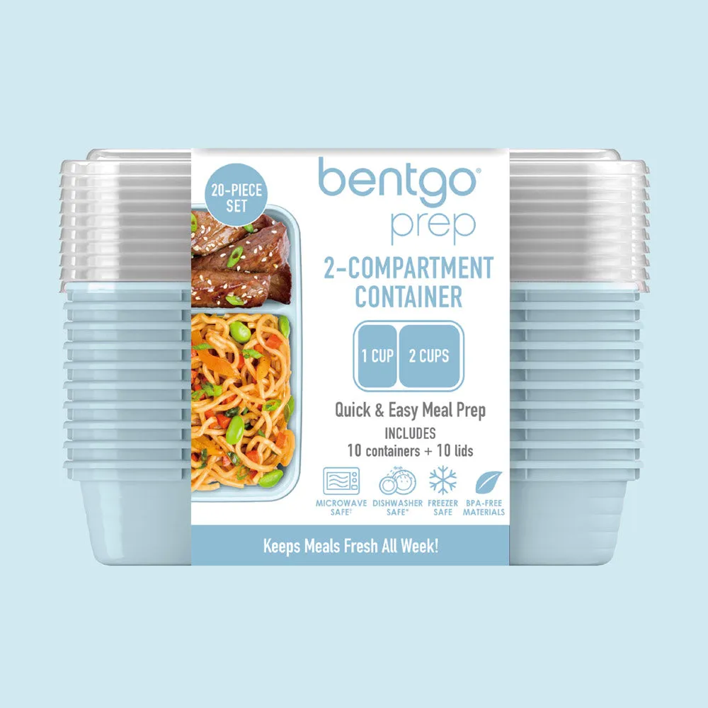 Bentgo Prep 2-Compartment Meal Prep Containers