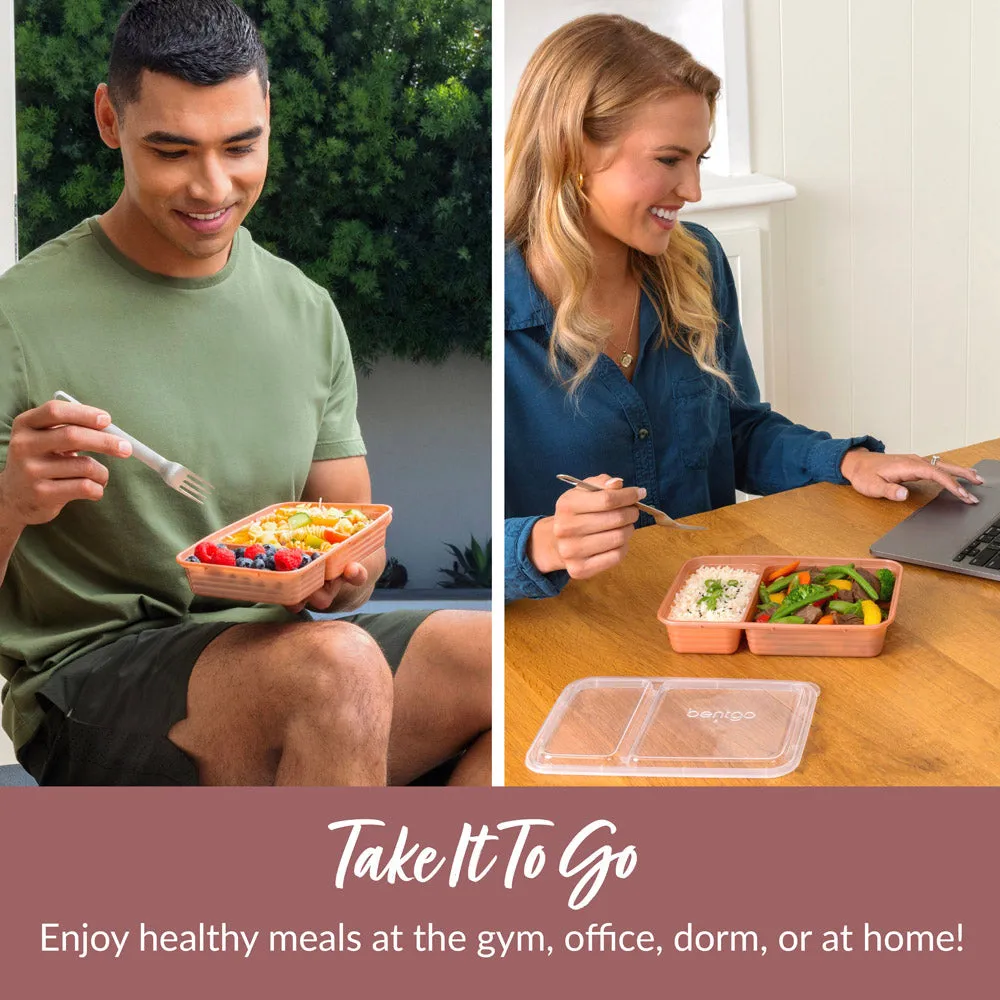 Bentgo Prep 2-Compartment Meal Prep Containers