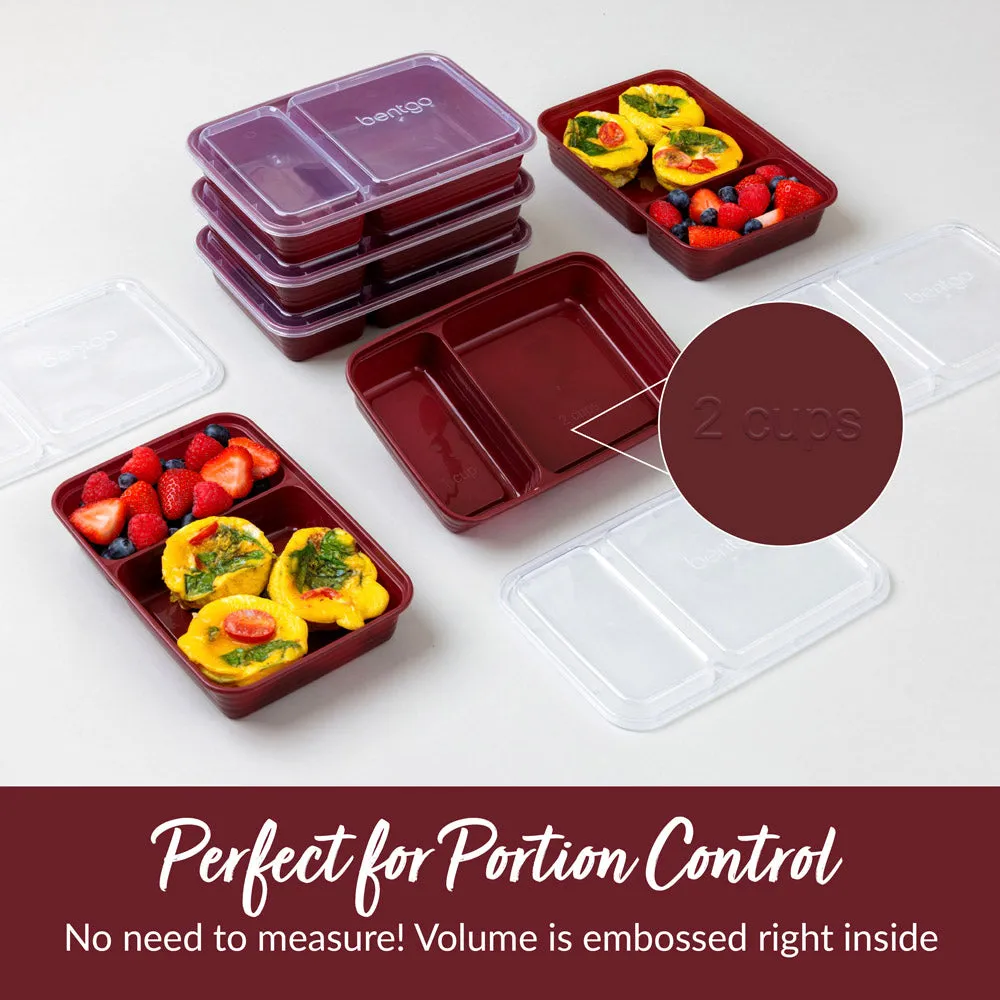 Bentgo Prep 2-Compartment Meal Prep Containers