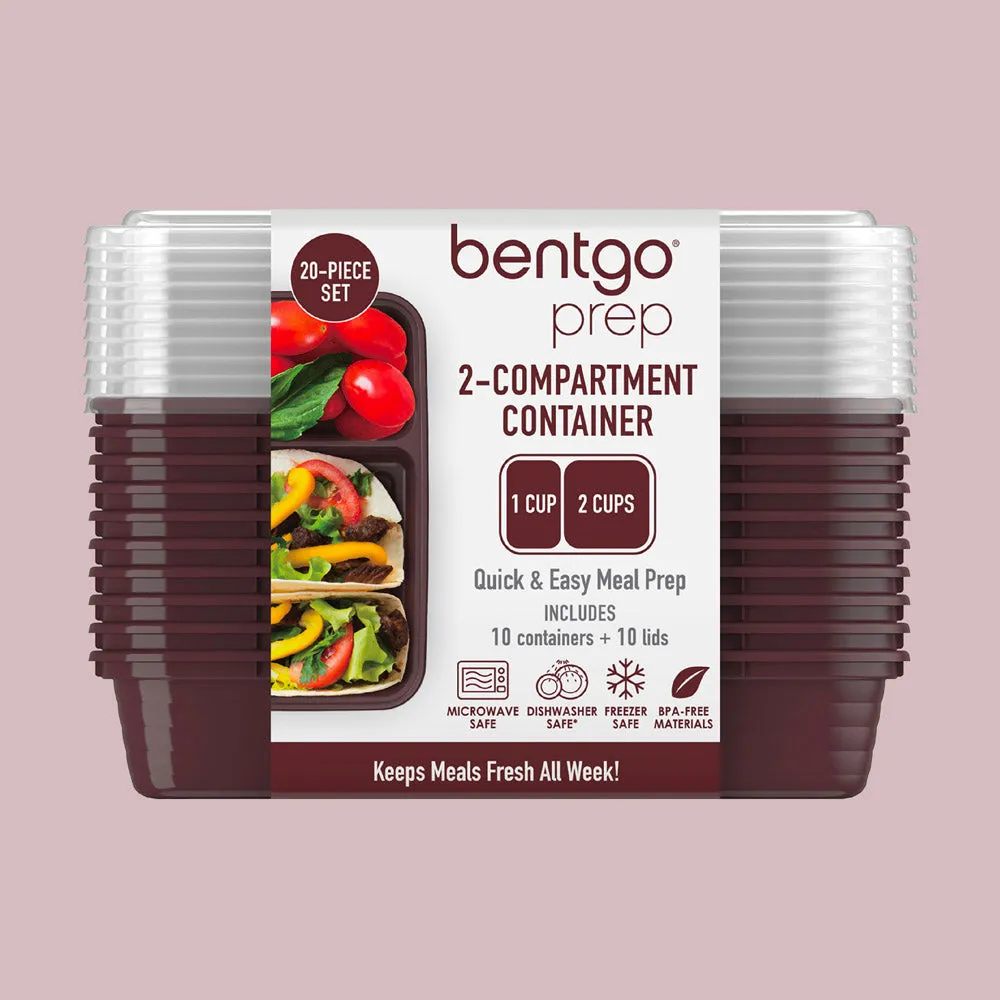 Bentgo Prep 2-Compartment Meal Prep Containers