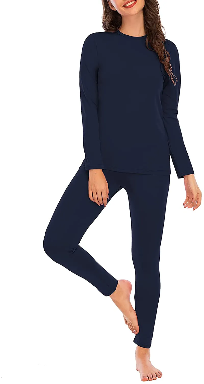 Century Star Thermal Underwear for Women Long Johns Set with Fleece Lined Base Layer Ultra Soft Women Thermal Set