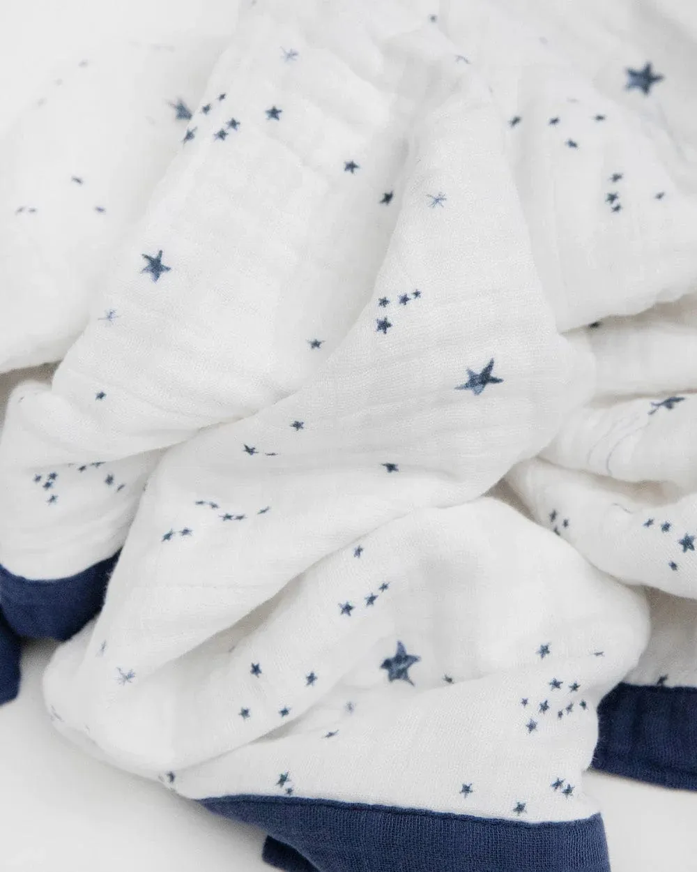 Cotton Muslin Baby Quilt - Shooting Stars