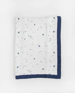 Cotton Muslin Baby Quilt - Shooting Stars