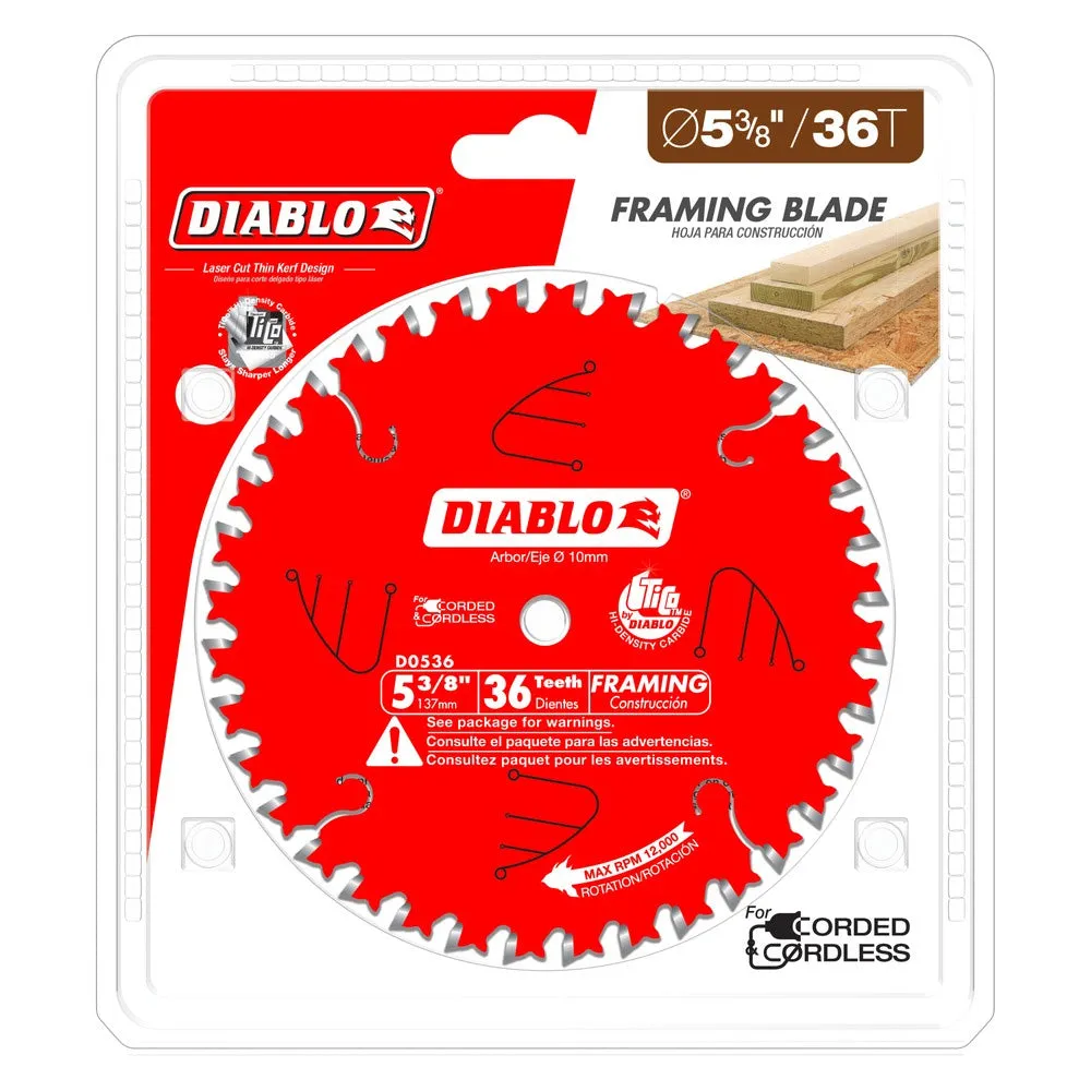 Diablo 5-3/8" x 36T Finish Trim Saw Blade