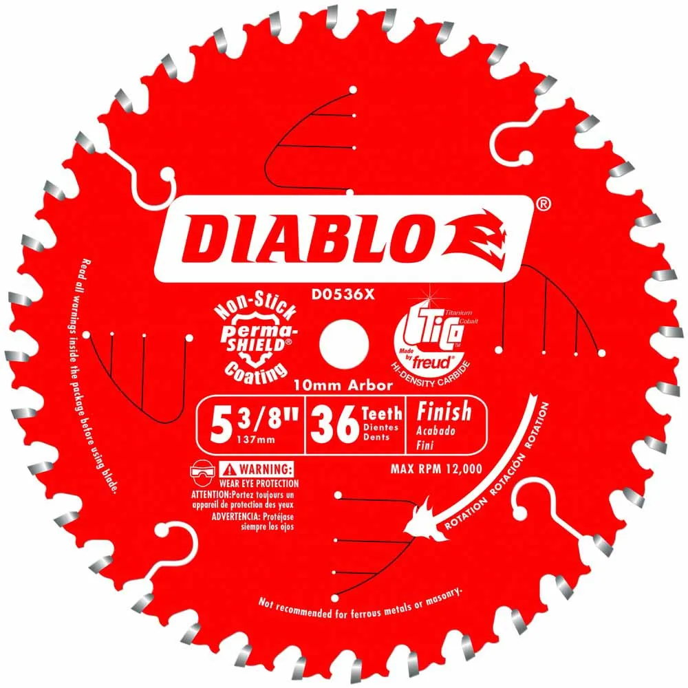 Diablo 5-3/8" x 36T Finish Trim Saw Blade