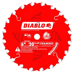 Diablo 6" x 20T Framing Blade