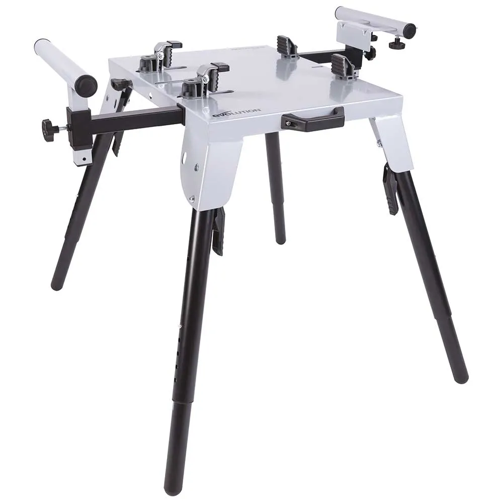 Evolution Universal Chop Saw Stand With Telescopic Arms and Folding Legs