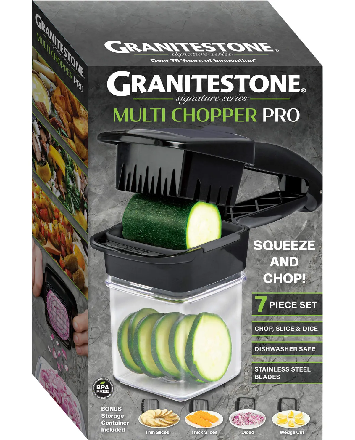 Granitestone Multi Chopper - Black/Gray