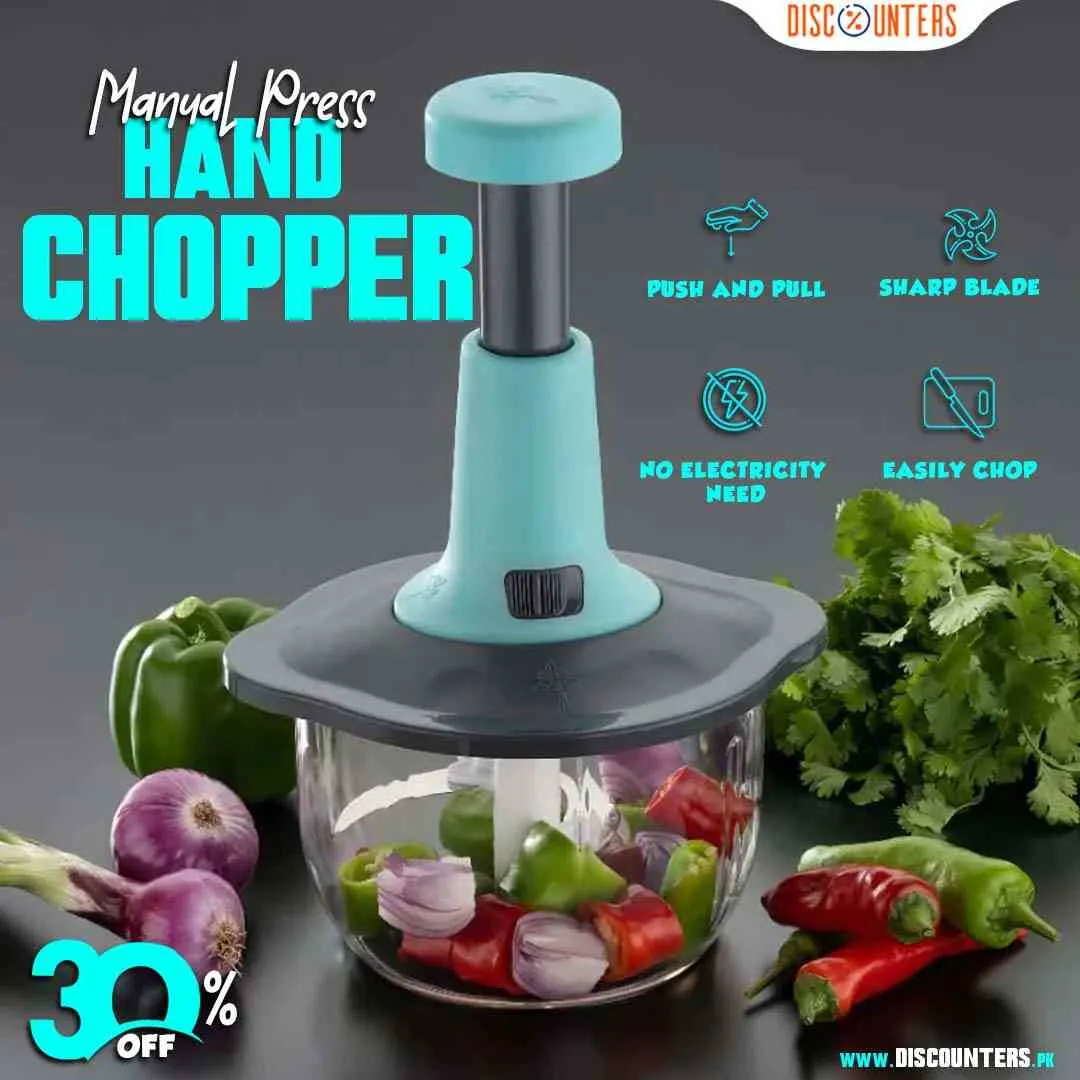 Hand Pushing Chopper Manual Press