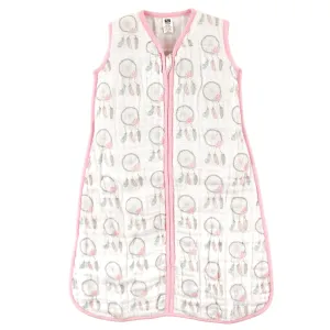 Hudson Baby Muslin Cotton Sleeveless Wearable Sleeping Bag, Sack, Blanket, Dream Catcher