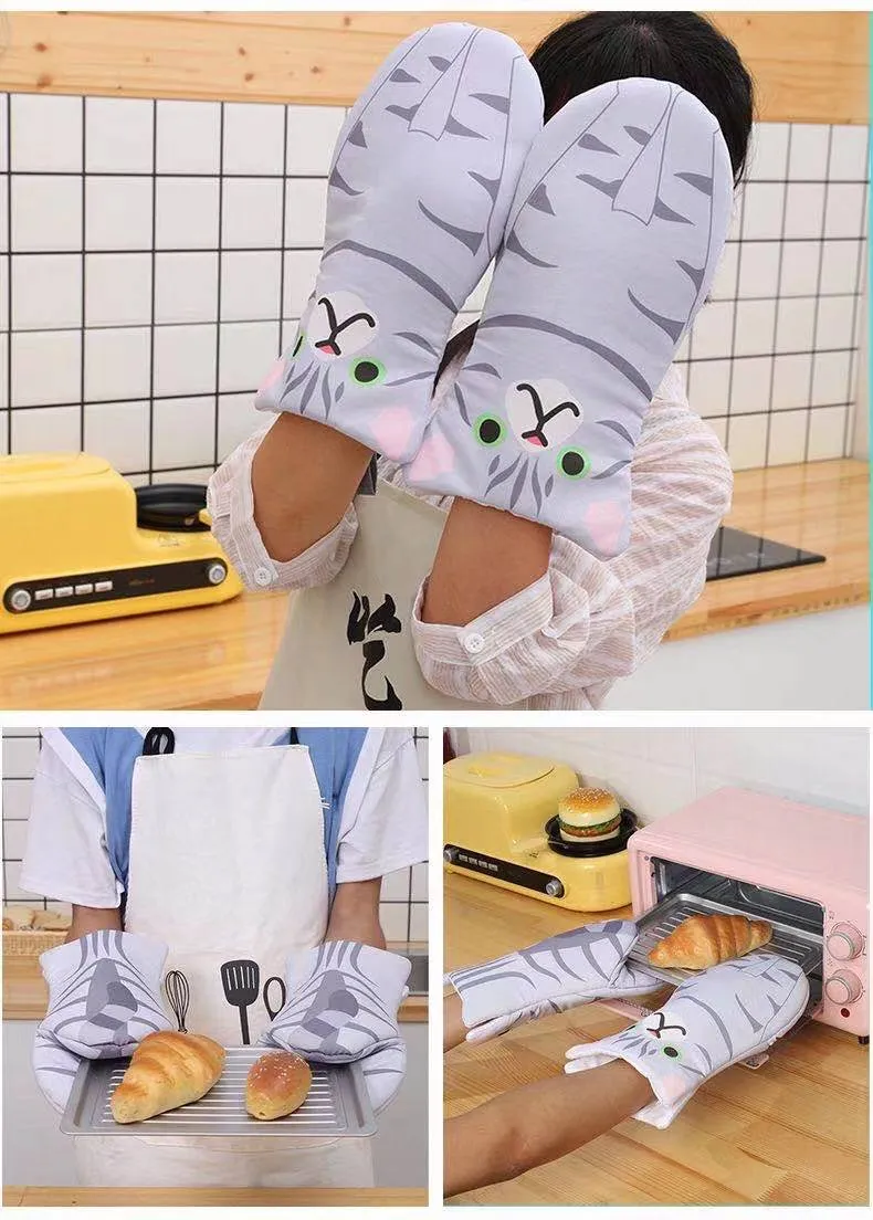 Japanese Cute oven baking gloves