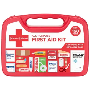 Johnson & Johnson First Aid Kit 160 Pieces