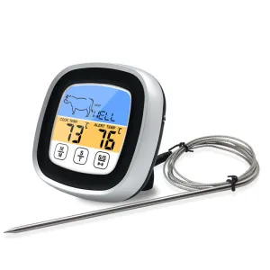 Kitchen Food Digital Display Touch Thermometer Outdoor Barbecue Thermometer