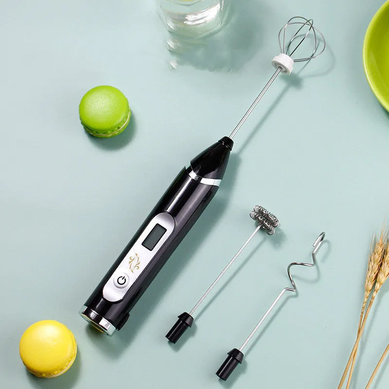 LCD Display Kitchen Hand-held Electric Whisk