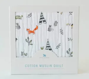 Little Unicorn Muslin Quilt FOREST FRIENDS