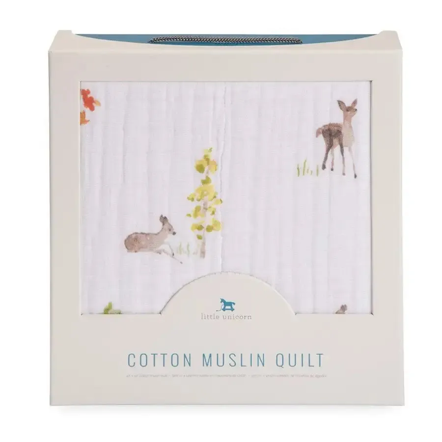 Little Unicorn Muslin Quilt - Oh Deer