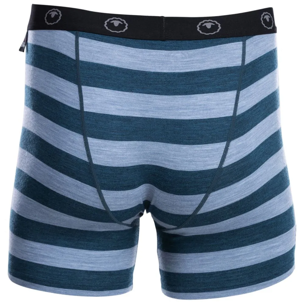 Mens Merino 180 Boxers (Petrol/Sky)