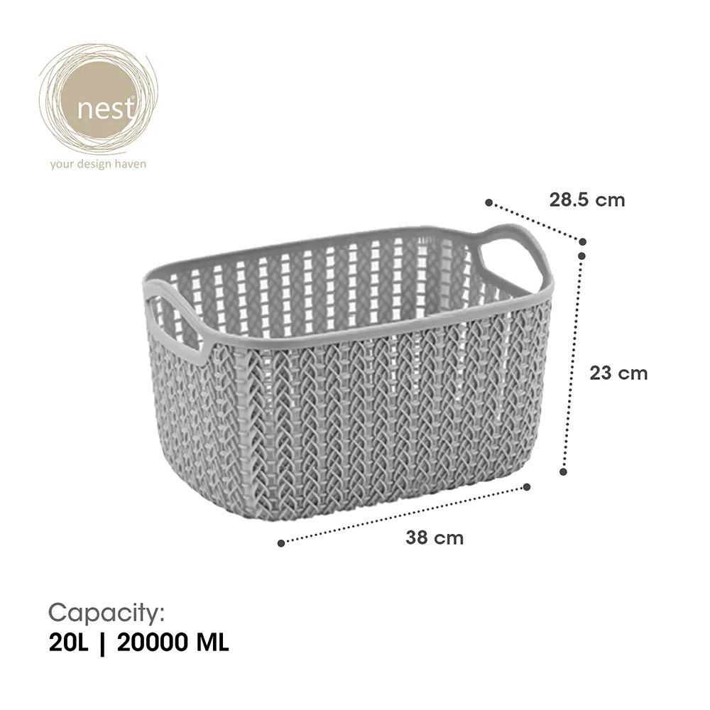 NEST DESIGN LAB Premium Knit Basket Storage Basket