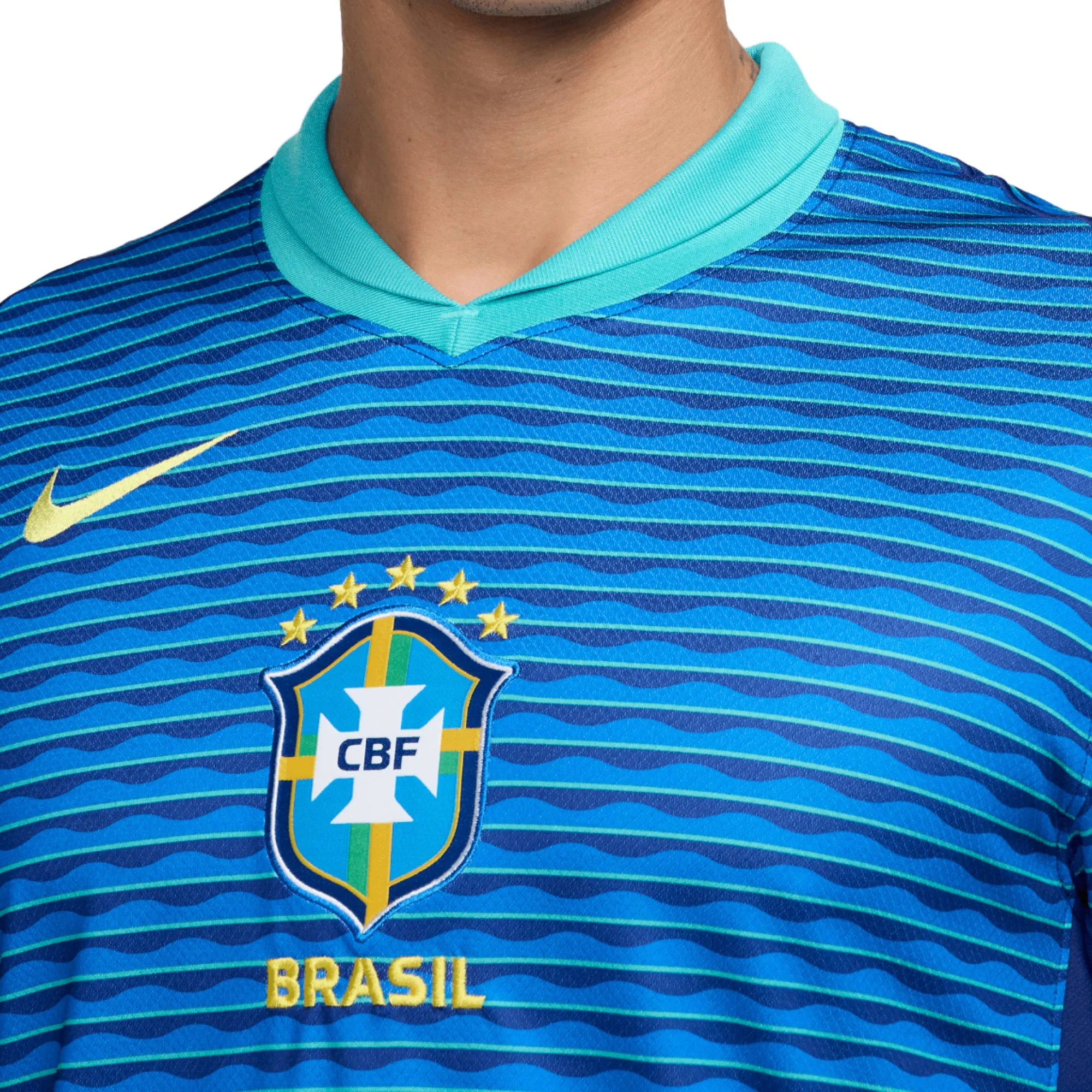 Nike Men's Brazil 2024/25 Away Jersey Blue/Green