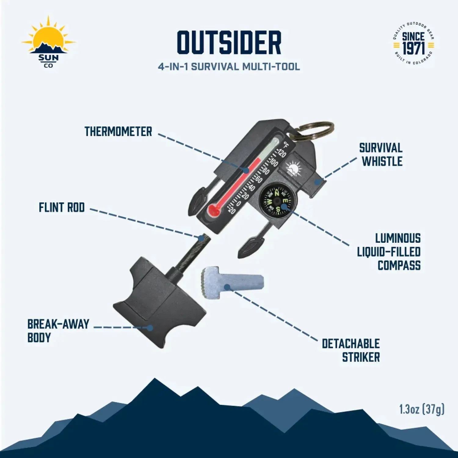 Outsider 4-in-1 Survival Multi-Tool