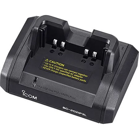 Single Desktop Charger BC202IP3AC for iCOM IP100/501 & ID-31/51 Radios