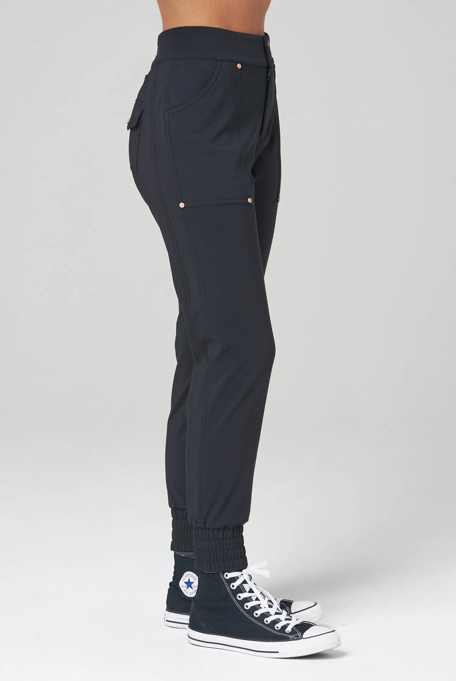 Thermal Casual Stroll Pants - Black