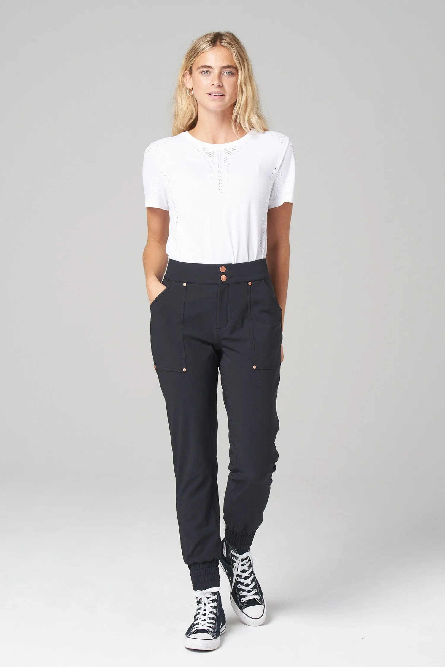 Thermal Casual Stroll Pants - Black