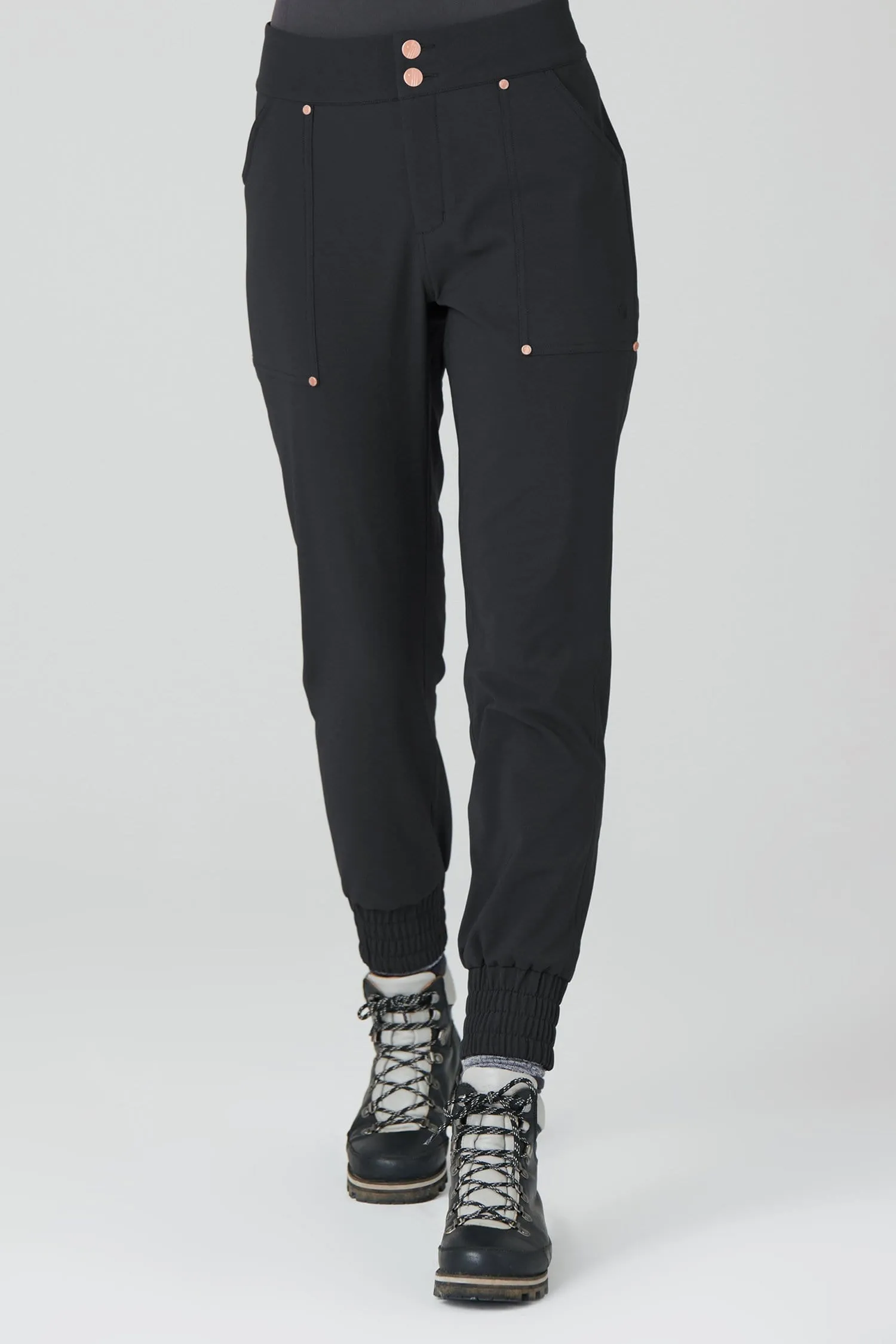 Thermal Casual Stroll Pants - Black