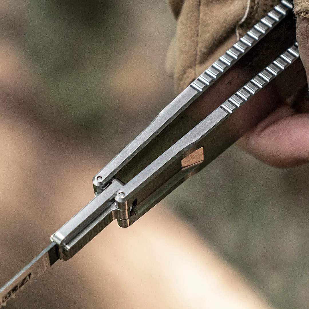 Tissaw: a CNC-Machined Titanium Folding Hand Saw