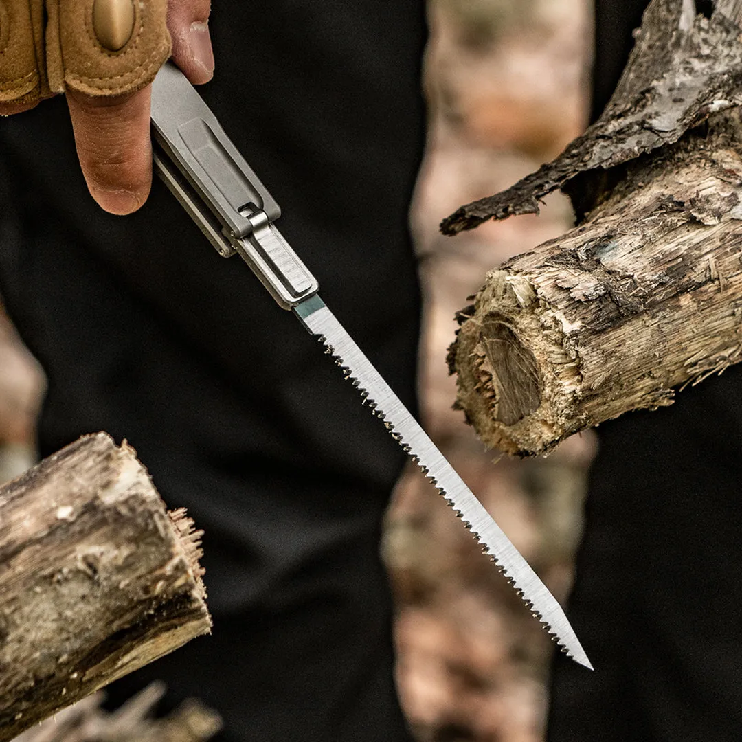 Tissaw: a CNC-Machined Titanium Folding Hand Saw