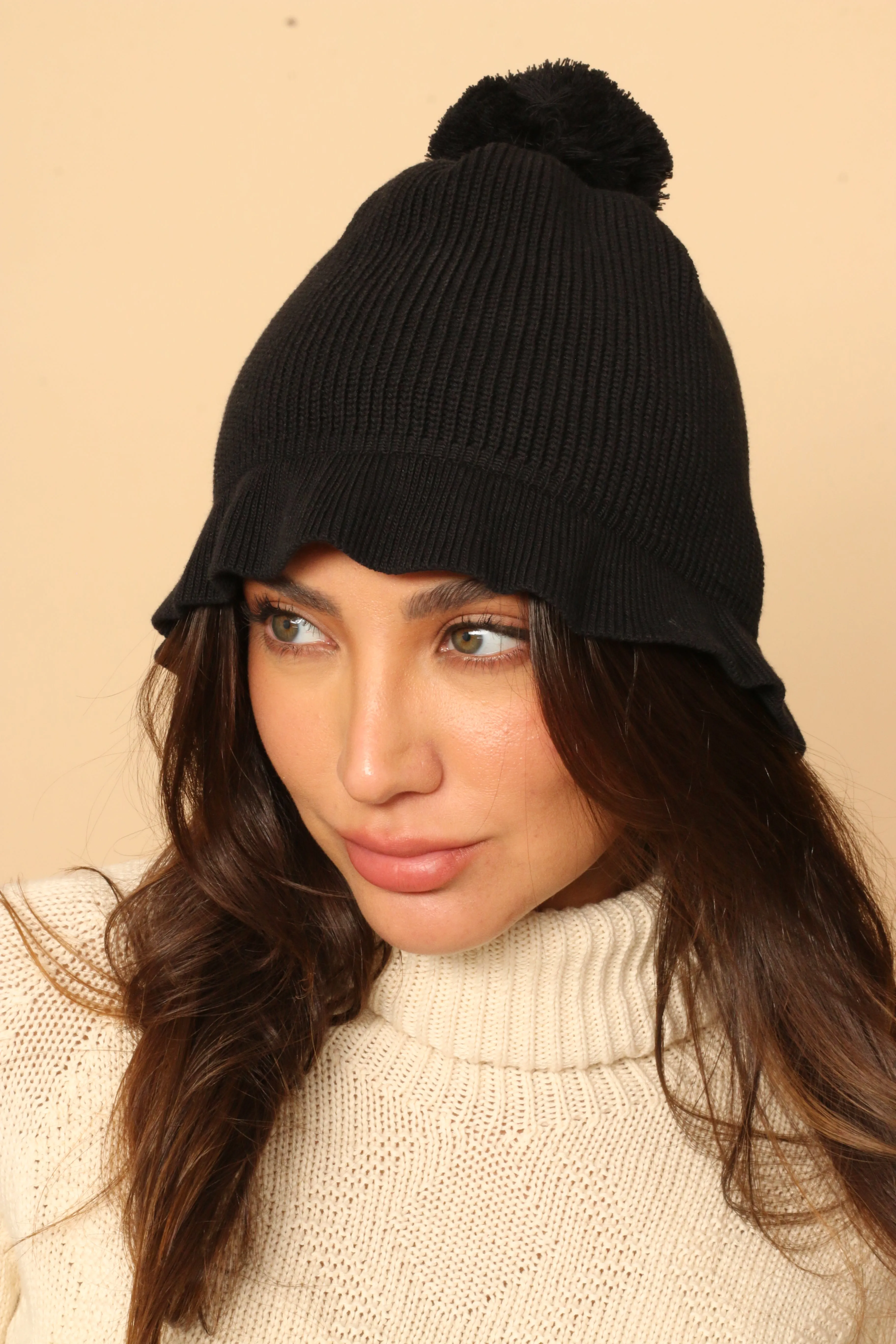 Women's Allergy-Free Pom Beanie