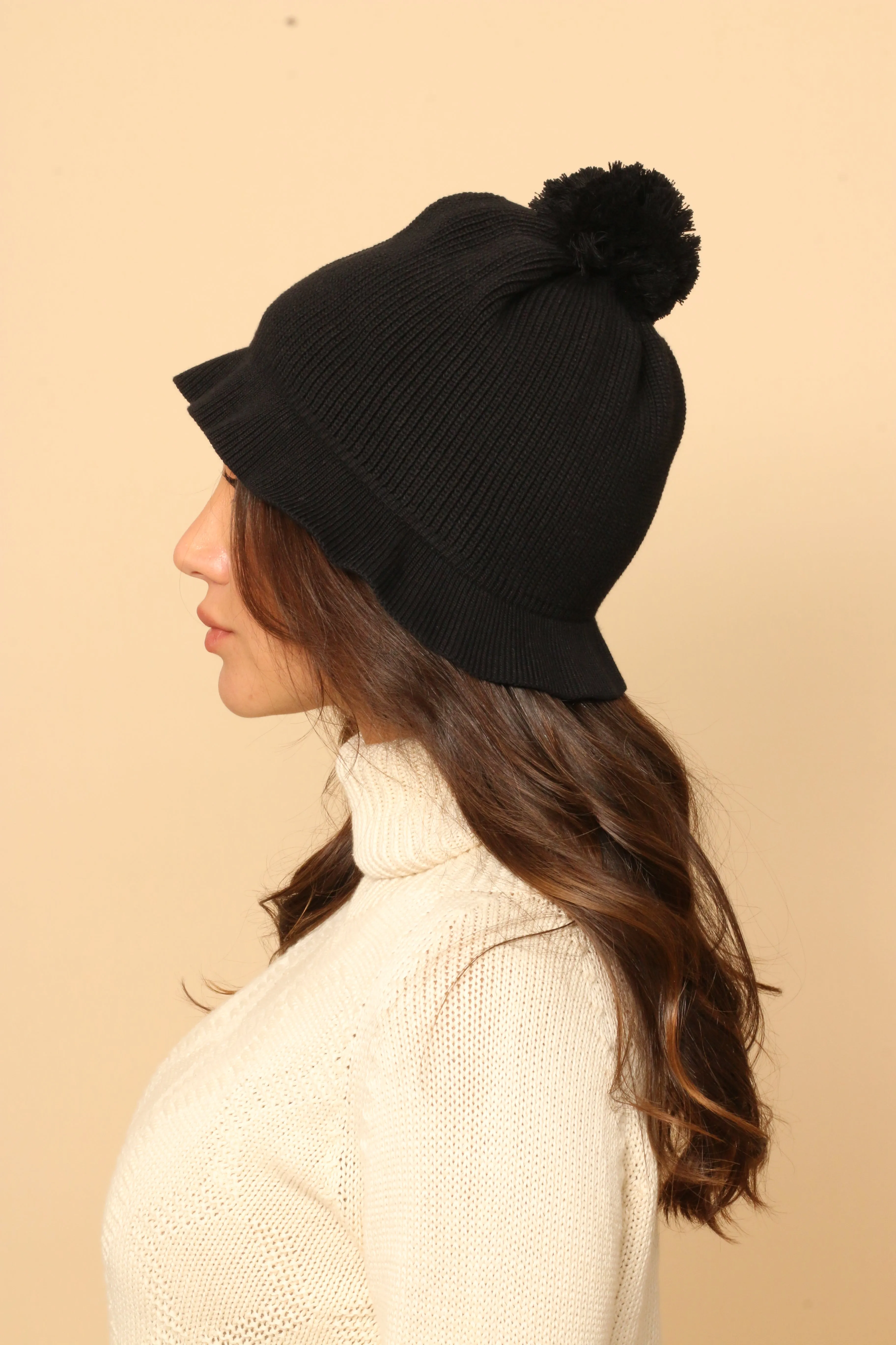 Women's Allergy-Free Pom Beanie